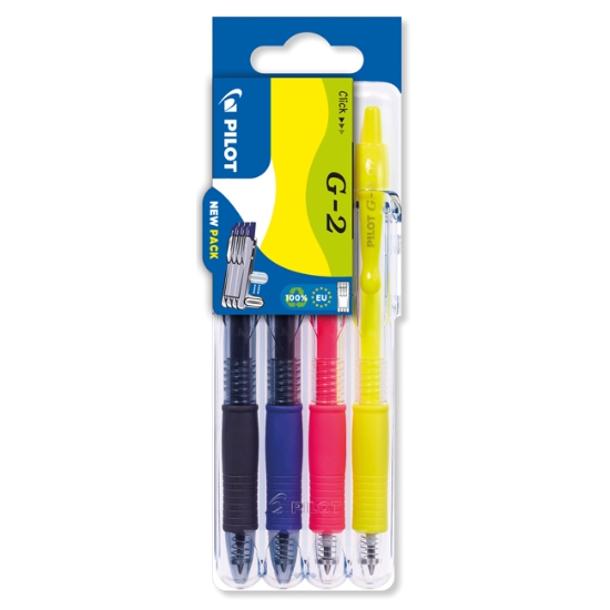 Obrázek Gelový roller G-2 Pilot Set2Go / 4 ks
