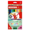 Obrázek Pastelky trojhranné KORES JUMBO / 24 ks