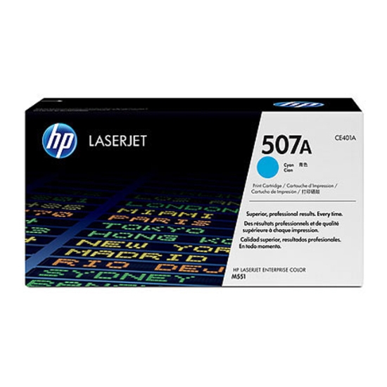 Obrázek HP originální toner CE401A č. 507A, cyan
