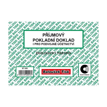 Obrázek B ET030 / Příjm. pokl. dokl. i pro pod. úč. A6 nep