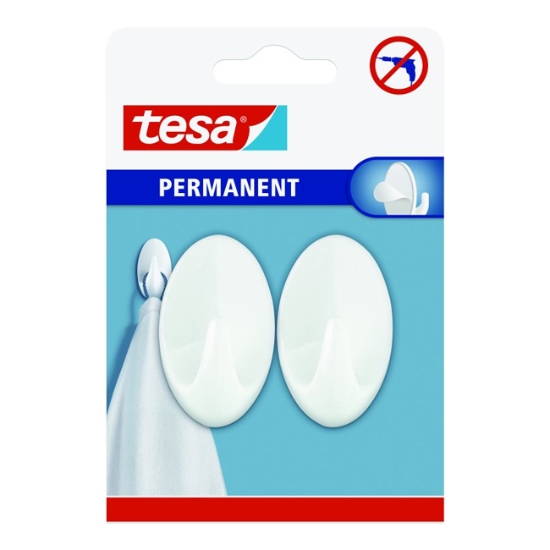 Obrázek Háčky Tesa PERMANENT plast / 2 ks